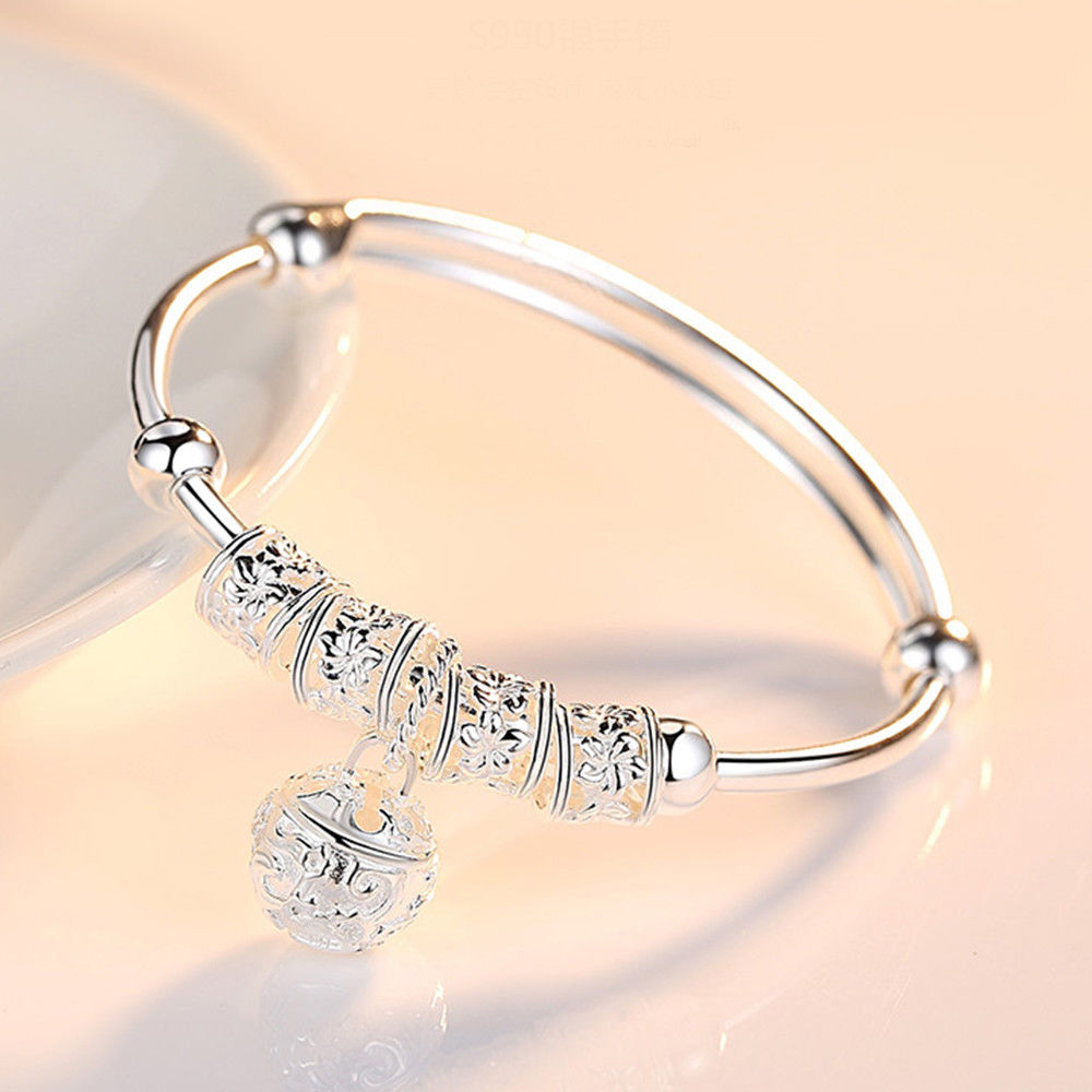 Sterling Silver Ball Charm Bracelet