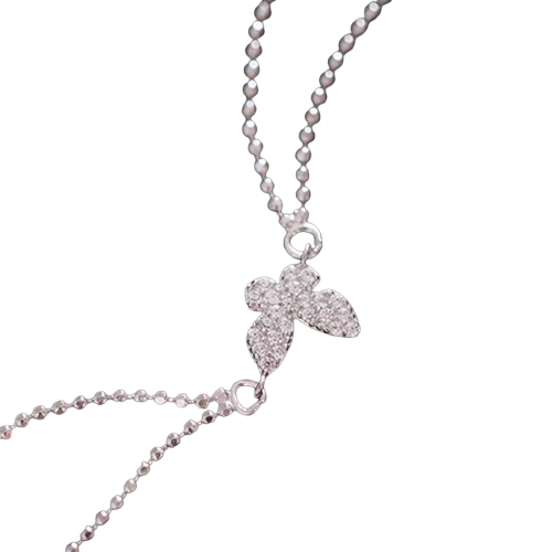 Sterling Silver Butterfly Charm Bracelet