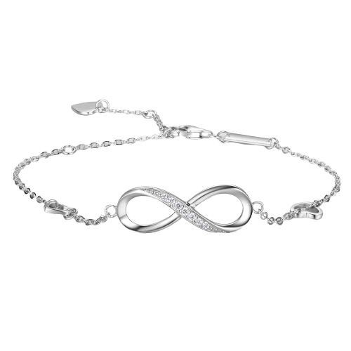 Sterling Silver Infinity Bracelet