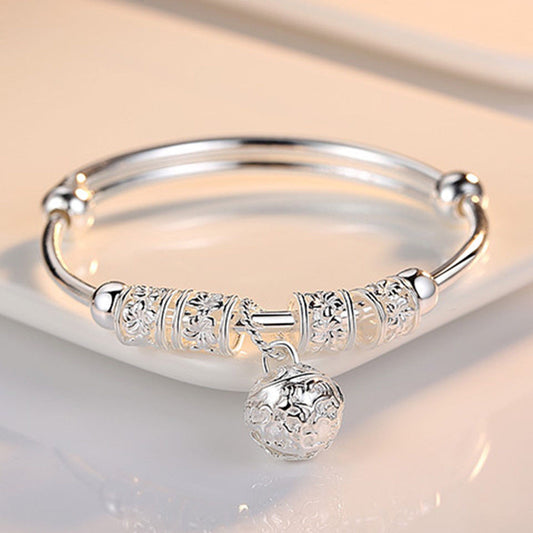 Sterling Silver Ball Charm Bracelet