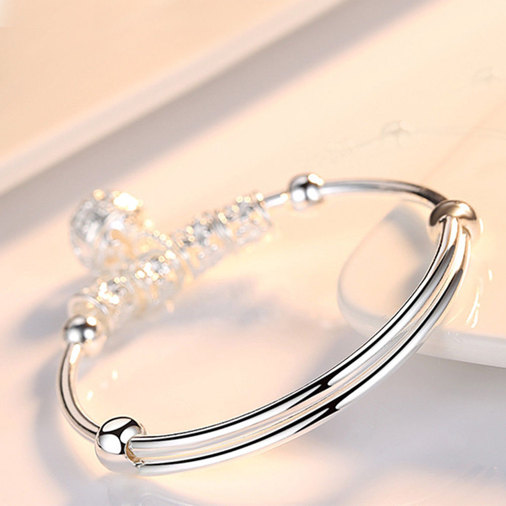 Sterling Silver Ball Charm Bracelet