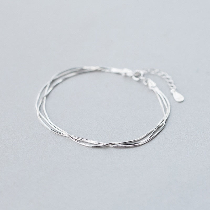 Sterling Silver Layered Bracelet